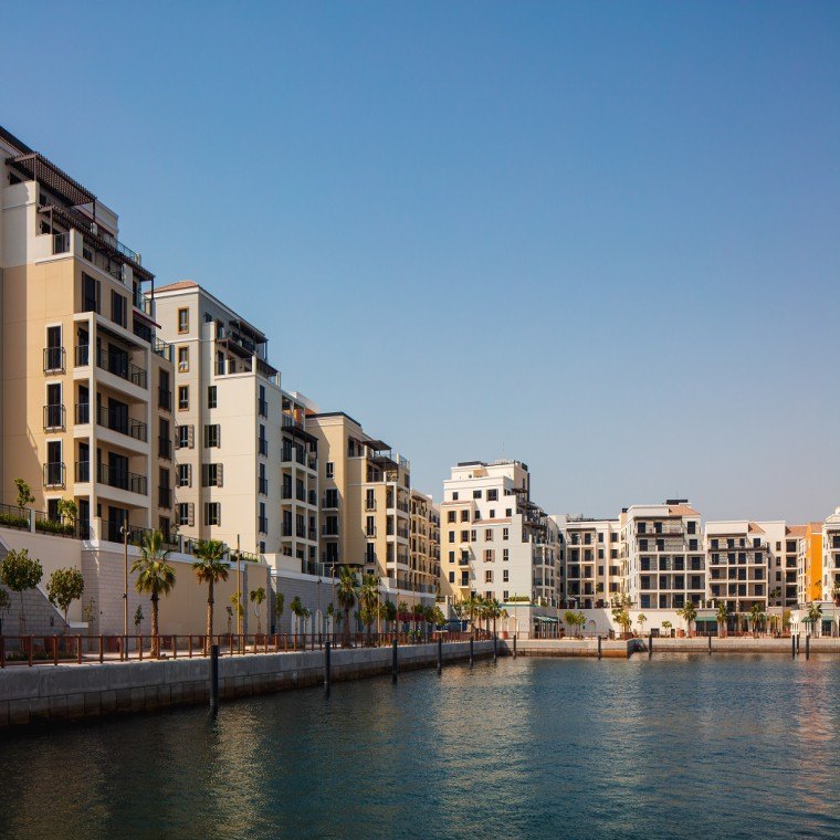 Port de la Mer waterfront apartment buildings in Dubai